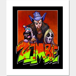 Zombie Trio Posters and Art